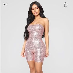 Fashion Nova Sequin Romper